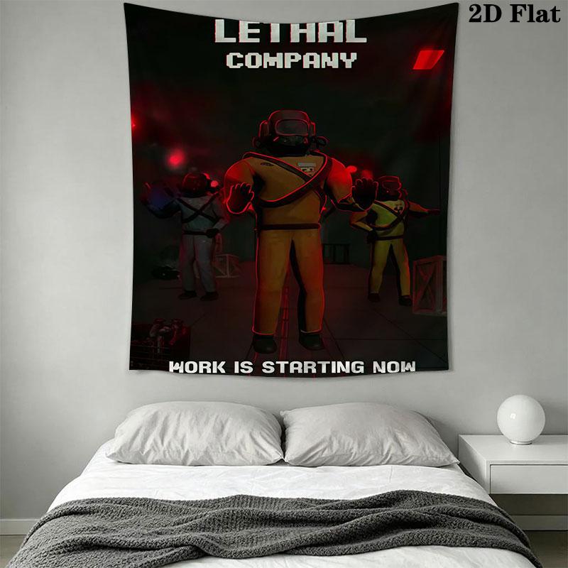 Lethal Company Wall Hanging Printed Fabric Blanket Decorative Tapestries for Bedroom Living Room Home Decor