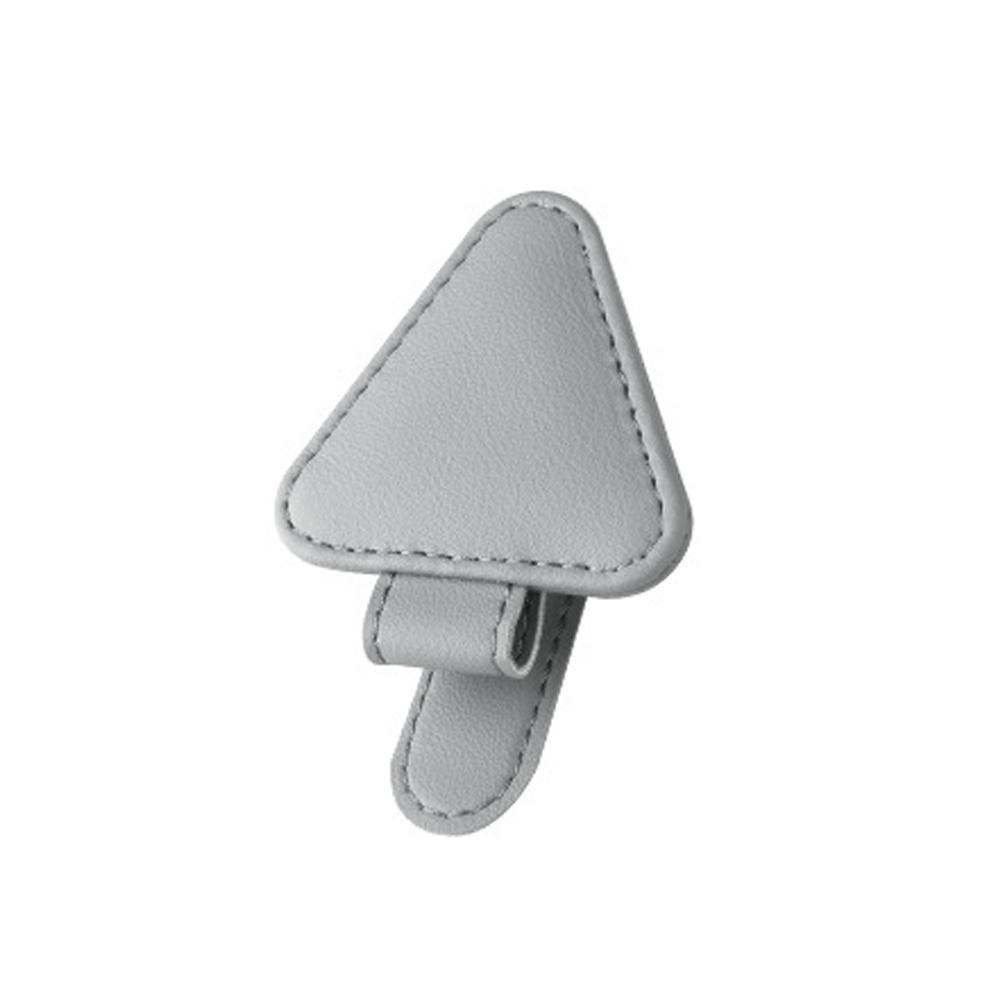 ПУ автомобильный держатель для очков, треугольный солнцезащитный козырек, оправа для очков, держатель для билетов и документов, органайзер, аксессуары