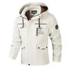 Men's Casual Jacket Parka Autumn Hooded Men's Jacket Solid Color