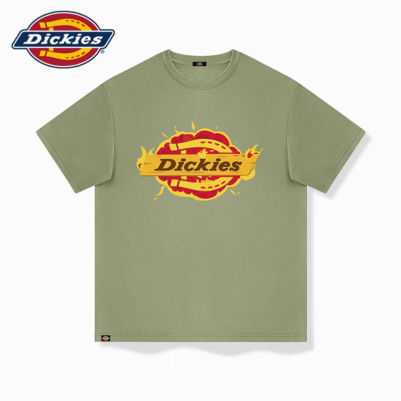 Мужская футболка Dickies свободного кроя, с коротким рукавом, из чистого хлопка