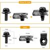 Car Fender Bumper Buckle U-shaped Clips Fastener Metal Bolts Screw Rivet Screws Clips Set Car Accessories