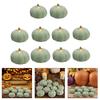 10Pcs Green Foam Pumpkins Artificial Pumpkins Fall Harvest Decoration for Halloween Thanksgiving Kitchen Decoration