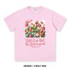 Women's Fresh Strawberry Printed T-Shirt 100% Cotton Oversized Sweet Graphic Tees for Men Summer Tops Kawaii Streetwear