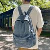 Denim Backpack Women's Large Capacity Lightweight Backpack for Men Student School Bag