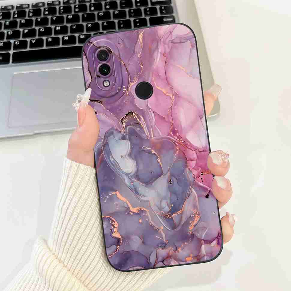 For Xiaomi Redmi Note 7 6.3" Casing Cute Cartoon Shockproof Back Cover For Redmi Note 7 note7 Flower Soft Silicone Phone Cases