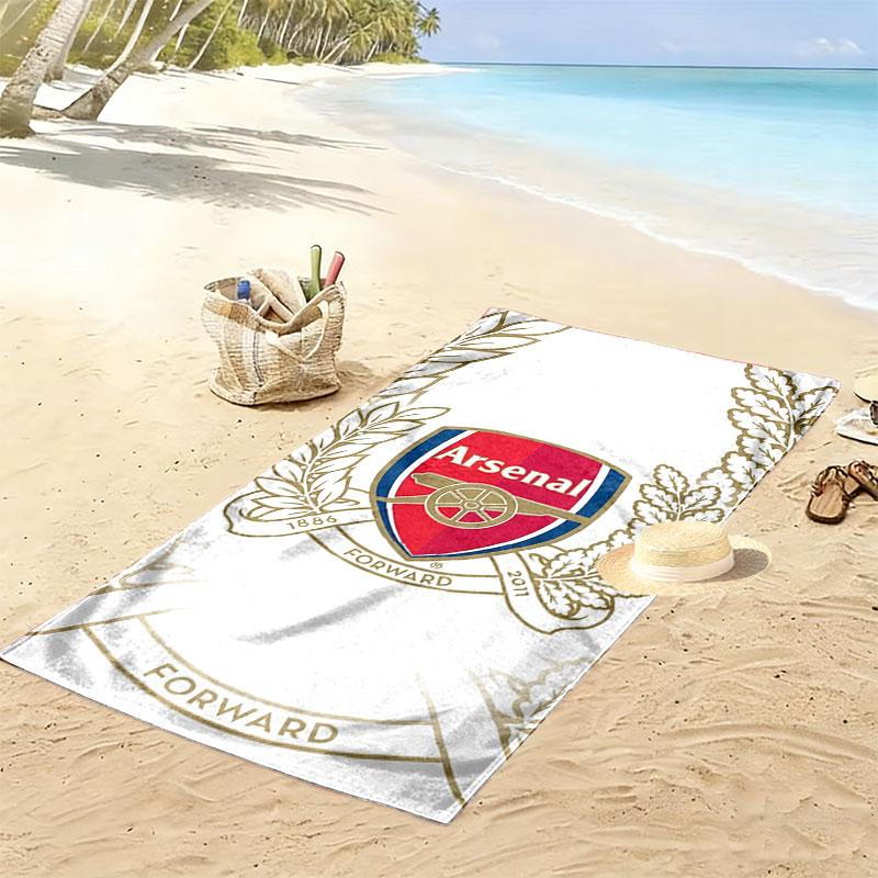 Arsenal F Print Beach Towel, Large Soft Quick Dry Towel for Beach Camping Swimming