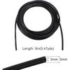 16.4 Feet Black Vacuum Hose ID 1/8 Inch(3Mm) High Temperature Silicone Vacuum Tubing Hose, 3/16Inch(5Mm) Vacuums Tube, Line Kit For Automotive And