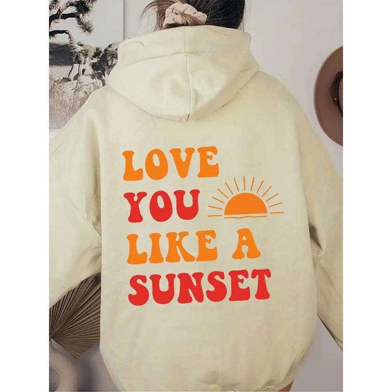 European Print Hawaiian Hibiscus Large Drop Shoulder Sleeves Threaded Hoodie Trendy and Fashionable Hooded Hoodie Top