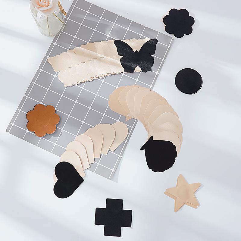 20 шт. невидимые наклейки, накладки на соски, невидимый бюстгальтер, женские интимные аксессуары, летние щитки для груди, женские лепестки груди