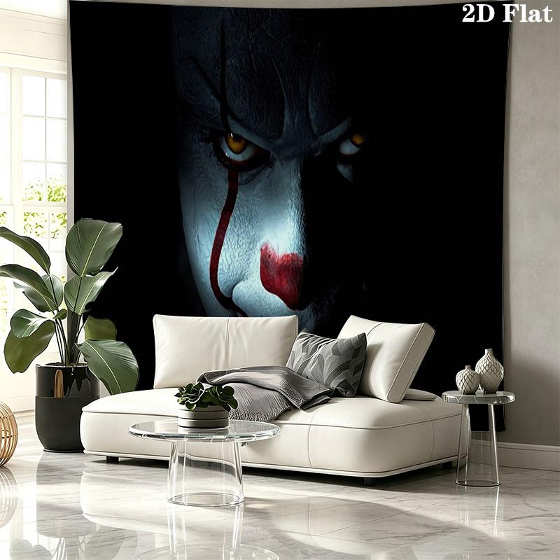 IT Wall tapestry, aesthetic printed fabric blanket, suitable for bedroom, living room, and home decor.