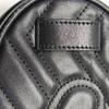 [Pre-Owned] Gucci Quilted Leather GG Marmont Matelassé Belt Bag 38/95 'Black' - Good #1TOV7IS