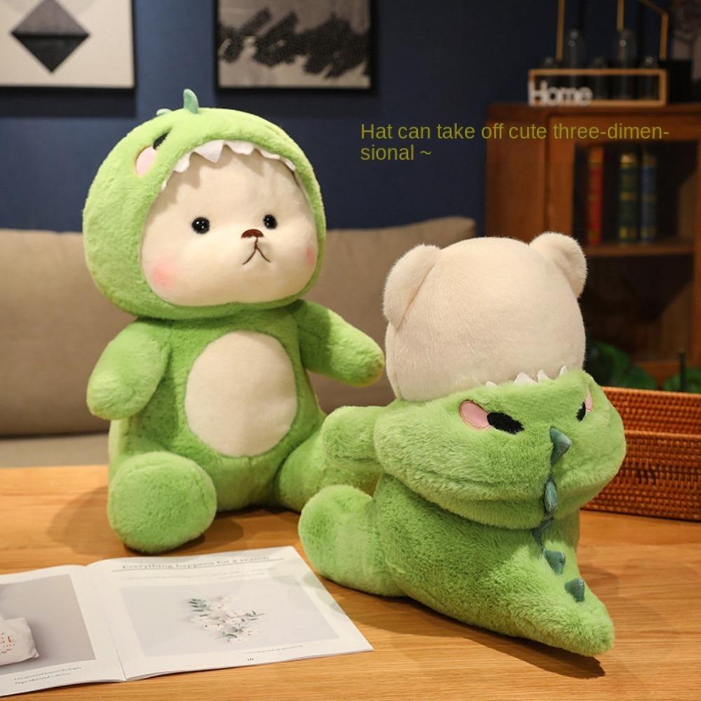 Soft Cartoon Transformation Plush Bear Bear Bear Turn Into Panda Stuffed Toys  Home Decor