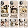 One Piece Fashion Wanted For iPhone 11 13 Pro Max 12 Mini Phone Case X XS XR 6 6S 8 7 Plus SE Apple 5 5S Fundas Cover Coque Capa