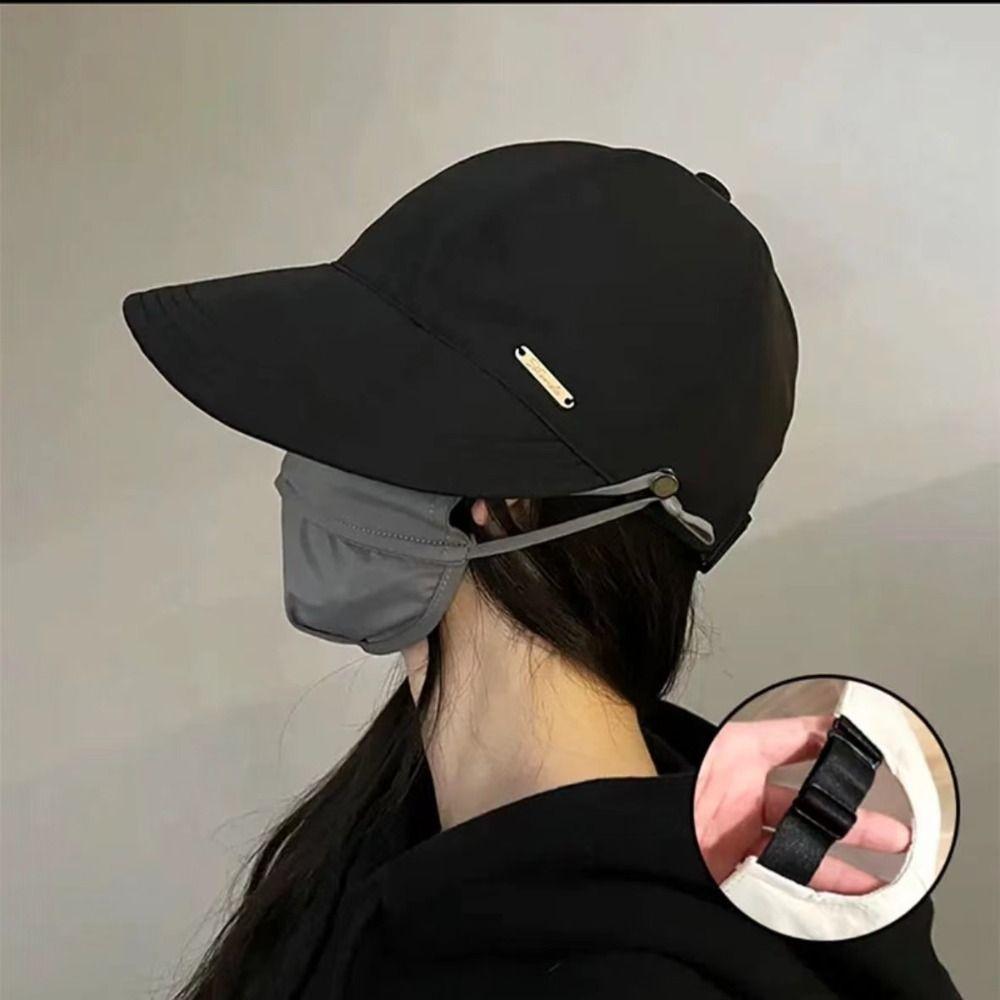 Можно повесить маски Солнцезащитная шляпа Широкие поля Пляжные кепки Модная кепка с утиным язычком