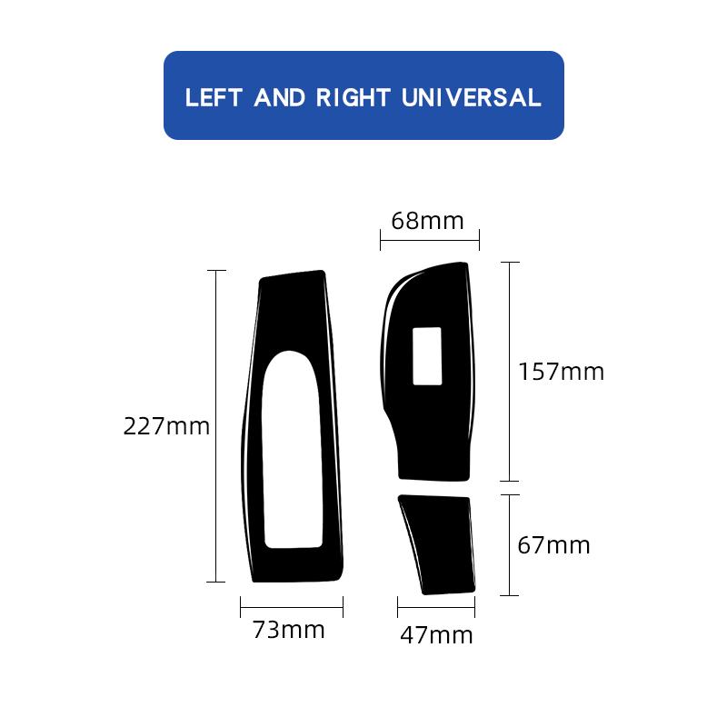 For Mazda 3 Axela 2020 2021 2022 2023 2024 Carbon Fiber Window Lift Switch Panel Trim Cover Car Interior Accessories Sticker
