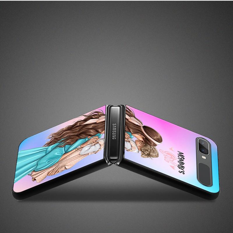 Чехол для телефона Super Mom для маленьких девочек и мальчиков для Samsung Galaxy Z Flip 4 Z Flip3 5g, чехол для Galaxy Z Flip Pc, твердый чехол Couqe Fundas