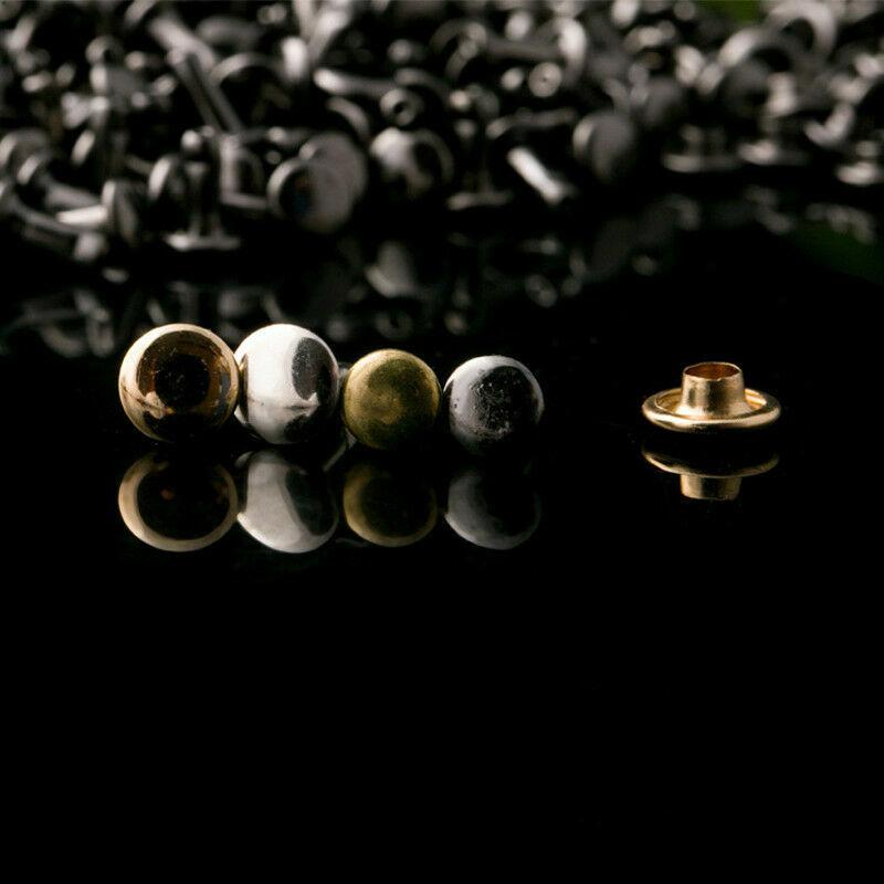 50 шт. 6-12 мм круглые заклепки с двойной крышкой, кожаные ремесленные заклепки, инструменты для ремонта, наборы «сделай сам»