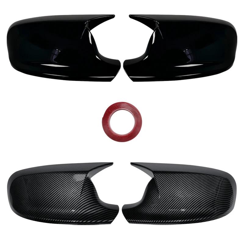 Carbon Fiber Style Black Rearview Side Mirror Cover Caps for BMW X3 F25 X1 E84 Pre-LCI 2010 2011 2012 2013 Case