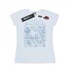 Womens/Ladies Outlined Sketch Cotton T-Shirt