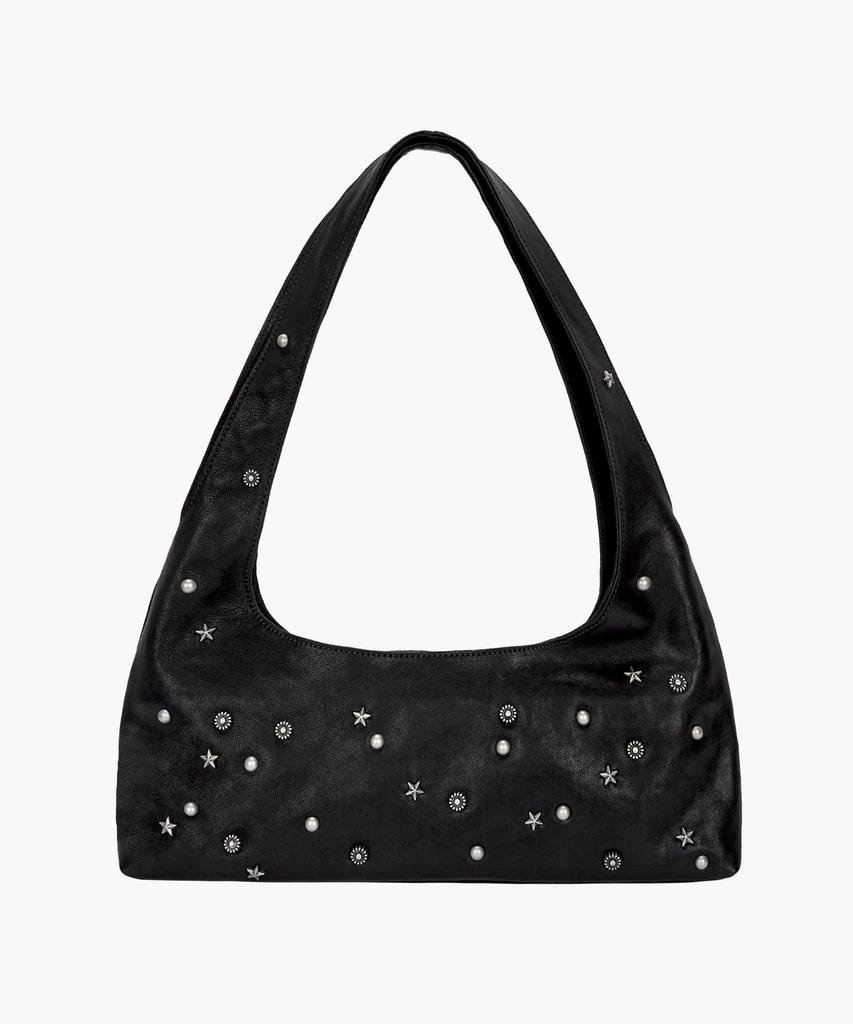 Margesherwood Halter Hobo_Black Studded Washed Nappa
