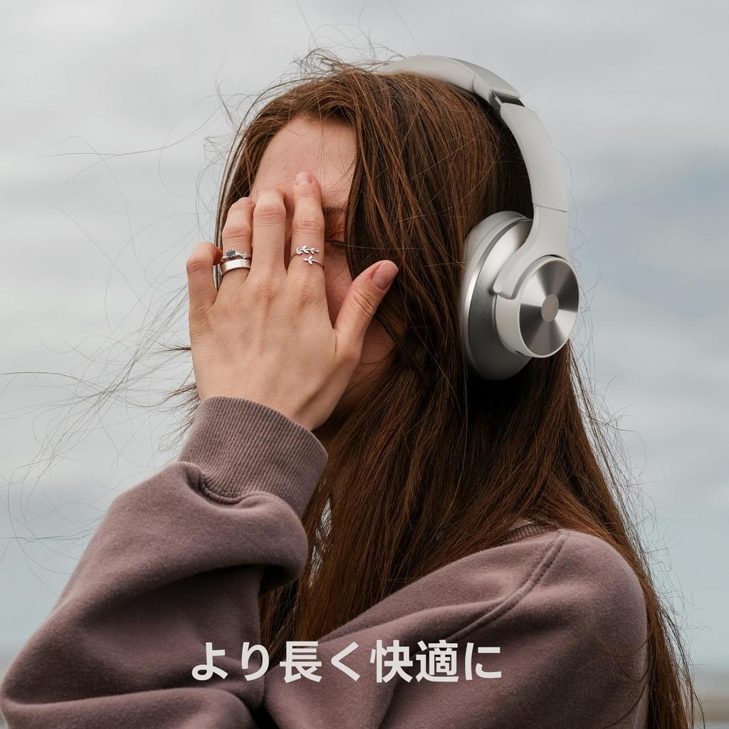 Беспроводные Bluetooth-наушники OneOdio A10 с активным шумоподавлением, до 62 часов работы, глубоким звуком, быстрой зарядкой, белые, с шумоподавлением, полноразмерные