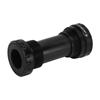 Bike Bottom Bracket Threaded Screw In Type Aluminium Alloy Bottom Bracket for Mountain Bike Black