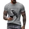 Men's Fashion Casual  Printed Short Sleeve Round Neck Pullover Tops