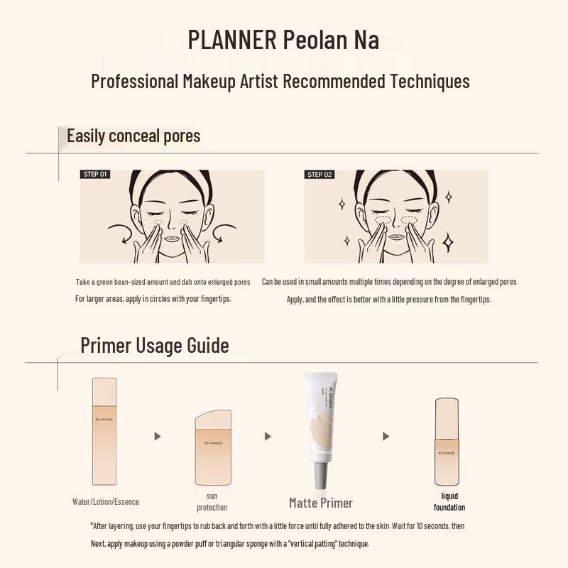 PLANNER Sensitive Skin Matte Pore Minimizing Primer