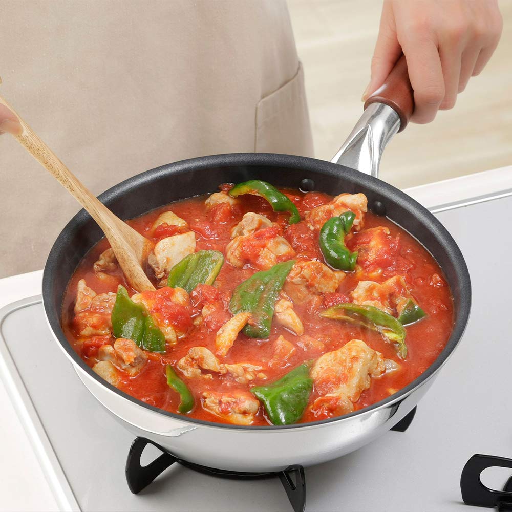 Shimomura Kikaku 40372 Deep Frying Pan, 24 cm, Gas and IH