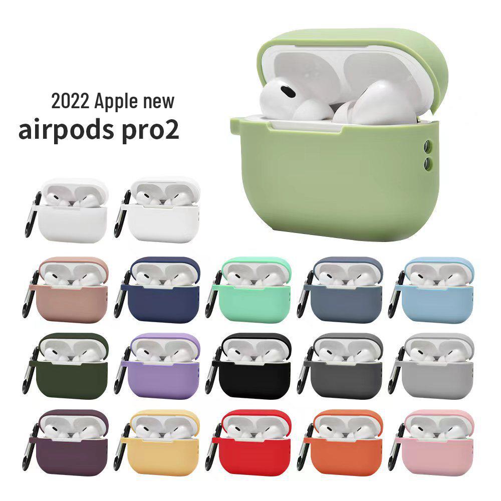 2022 Apple AirPods Pro 2 Силиконовый чехол с модным шнурком