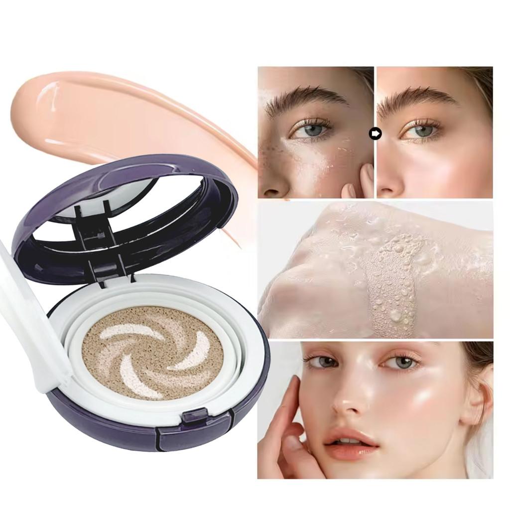 Воздушный кушон BB крем натуральный осветляющий консилер контроль жирности водостойкая стойкая жидкая основа повседневная косметика женская мода макияж