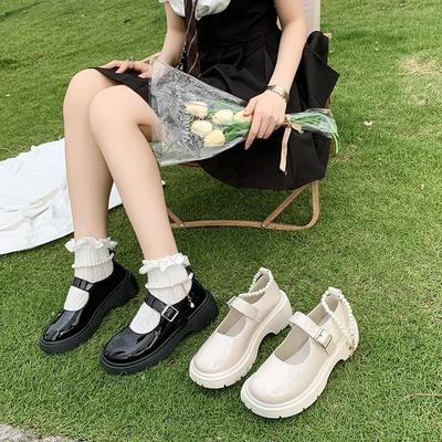 Лолита Японские туфли Мэри Джейн Женские Винтажные Девушки Студентки Форма JK Туфли на платформе Женские Косплей Высокие каблуки Zapatos Mujer