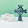 Силиконовая форма для свечей «3D Девы», формы для смолы «Крест», DIY для изготовления ароматических свечей, гипсовая форма для религиозных энтузиастов