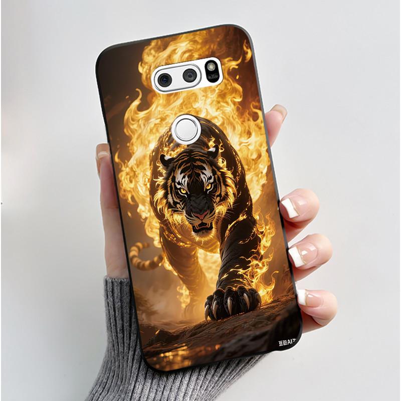 Чехол для LG V30 V30+ V30S V30S+ V35 V35+ ThinQ Тонкий Мягкий Черный Силиконовый Чехол Эстетичный Роскошный Милый Крутой Задняя Крышка для Мальчиков Девочек