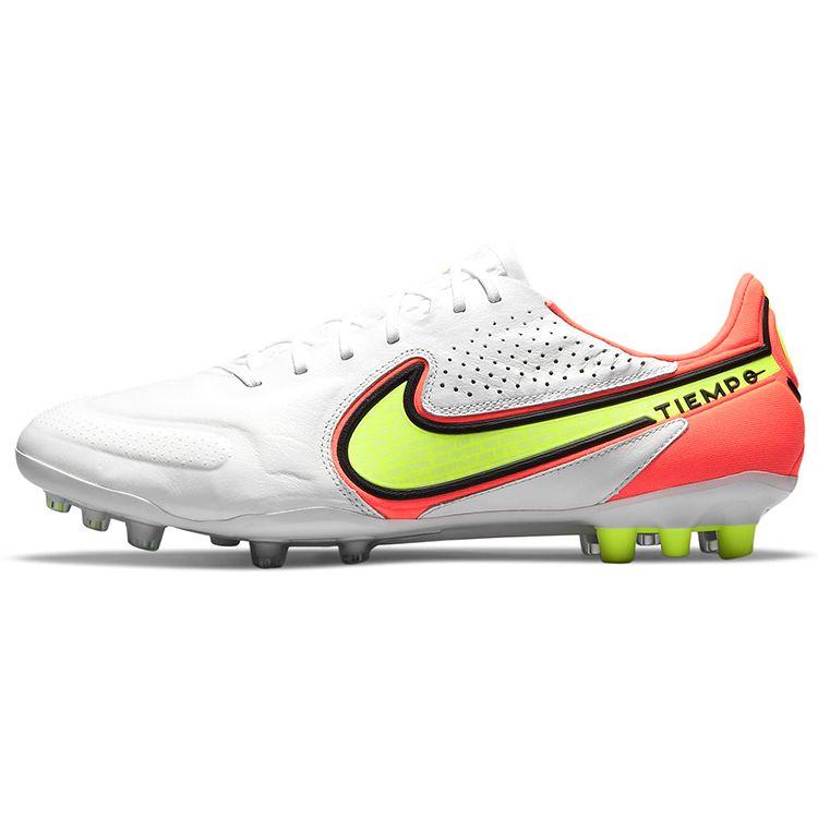 Nike Tiempo Legend 9 Elite AG Pro Motivation Pack Unisex Sneakers White Volt Bright-Crimson DB0824-176
