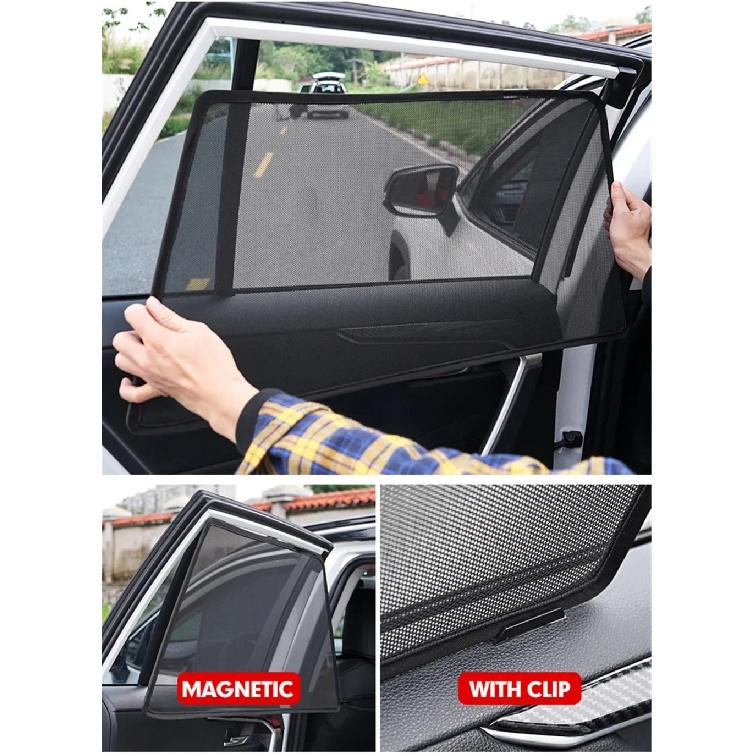 Custom Car Window Sunshade For Volkswagen Tiguan 1st Gen MK1 2007 - 2016 VW Magnetic Curtain Mesh Front Windshield Frame Curtain