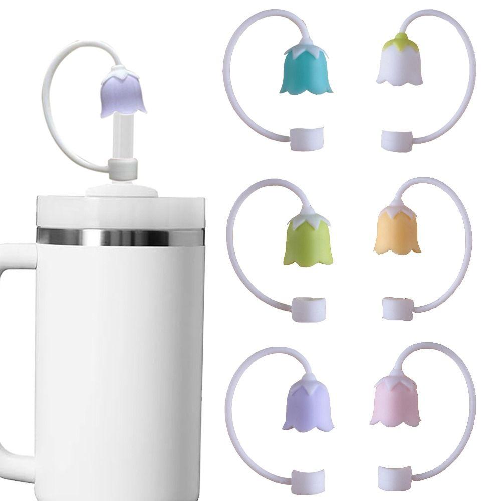 Dust Proof Plugs Protector Flower Straw Topper Straw Caps for Stanley Yeti Tumbler Cup 10mm Straws