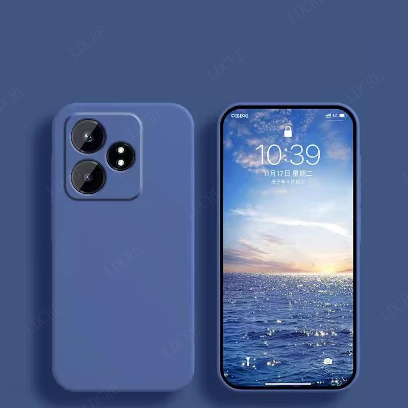 Для чехла OPPO Realme GT 6T чехол для Realme GT 6T Capas новый жидкий силиконовый противоударный мягкий чехол TPU для Realme GT 6T Fundas