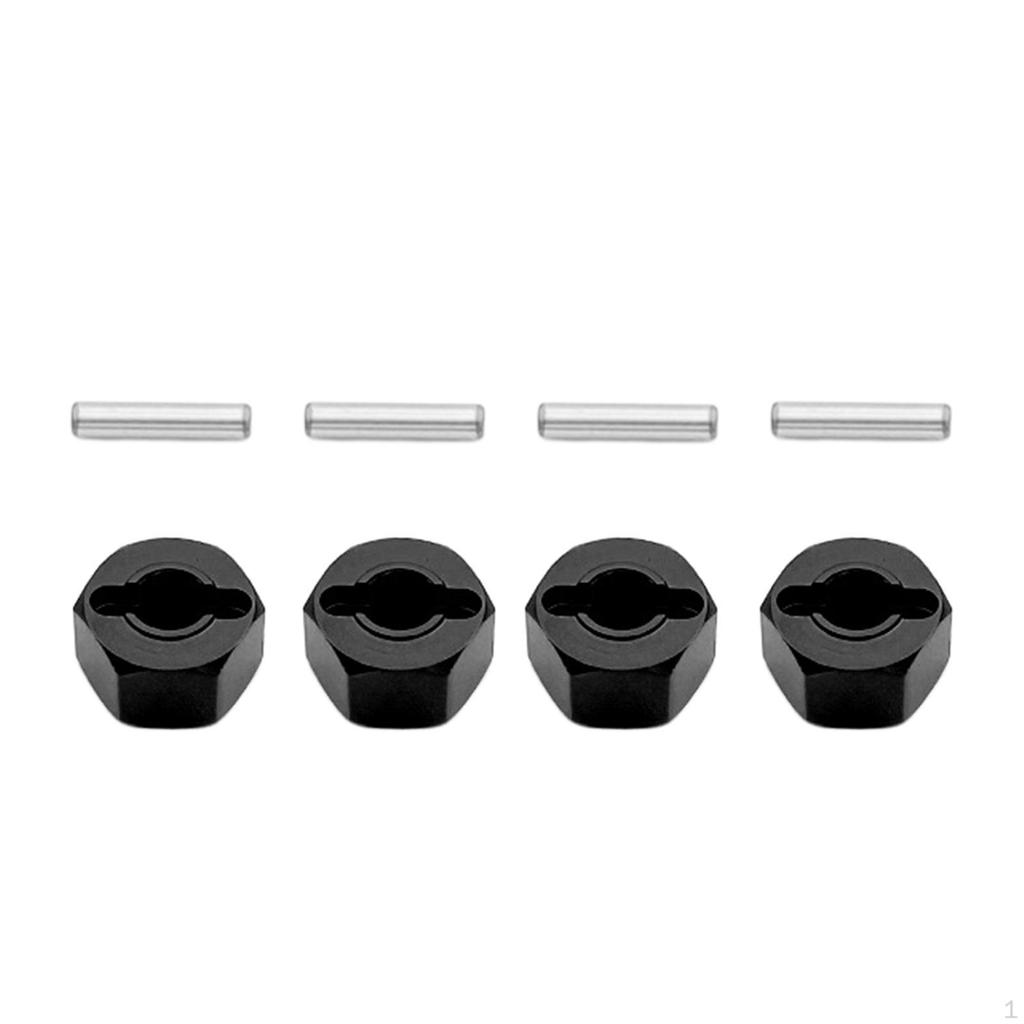 4 Pack of Hex Wheel Hubs for RC Car :16 Scale Including 16209