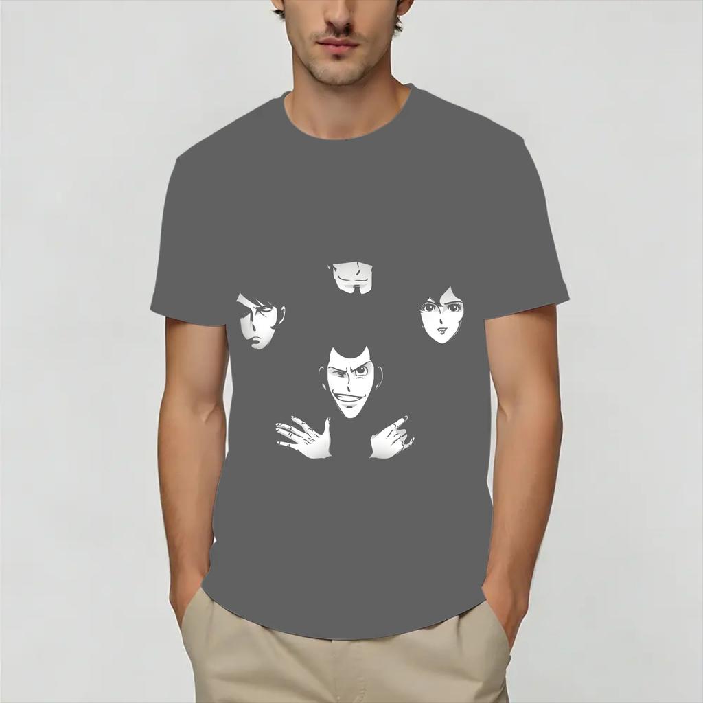 Lupin T Shirt Beach Harajuku T Shirts Unisex Cotton O Neck Oversize Top Tees Short Sleeve Classic Tshirt