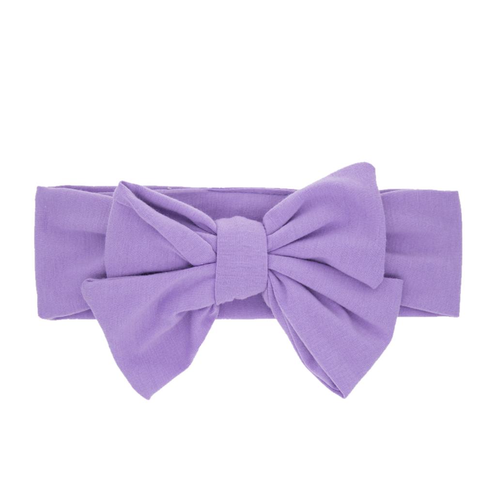 1PC Newborn Baby Boy Girl Solid Bowknot Headwear Turban Hat Accessories