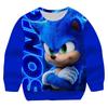 2025 Autumn Winter Sonic Round Neck Hoodies Kids Boys Sweatshirt Clothes Long Sleeve Neonatal Sweatshirt Boys Girls Casual  Top