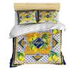 Digital Printing Three-Piece Set Retro Pattern Quilt Cover Sheets Can Be Determined
