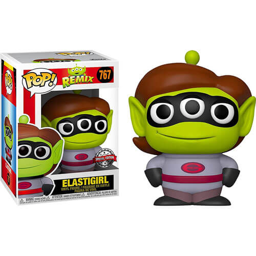 Pixar Alien Remix Elastigirl Silver Suit US Pop! винил
