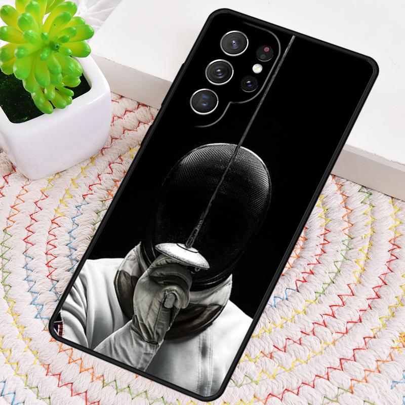 Fencing Sport Phone Case for Samsung Galaxy note 10 pro S26 Ultra S23 S24 FE S25 S21 S22 PLUS shockproof Cove