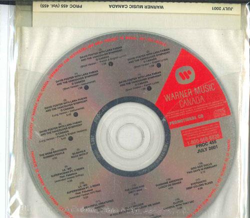 CD РАЗЛИЧНЫЕ Warner Music Canada Июль 2001 Vol PROC455 WARNER MUSIC CA 2001 Канада Рэп Хип-ХопR&B Б/у