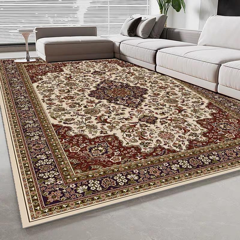 Американский ретро-ковёр с имитацией кашемира с потертой спинкой для гостиной, дивана, журнального столика, домашнего коврика для спальни