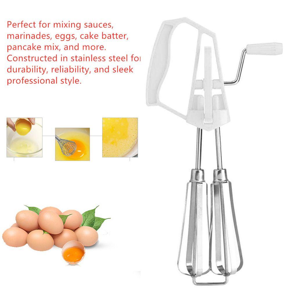 Convenient Rotary Kitchen Baking Hand Held Whisk Mixer Egg Beater Blender Cooking Tool