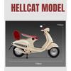 1/12 масштаб Vespa 946 сплав классическая модель мотоцикла для отдыха литые металлические уличные ретро-модели мотоциклов звук и свет детская игрушка подарок