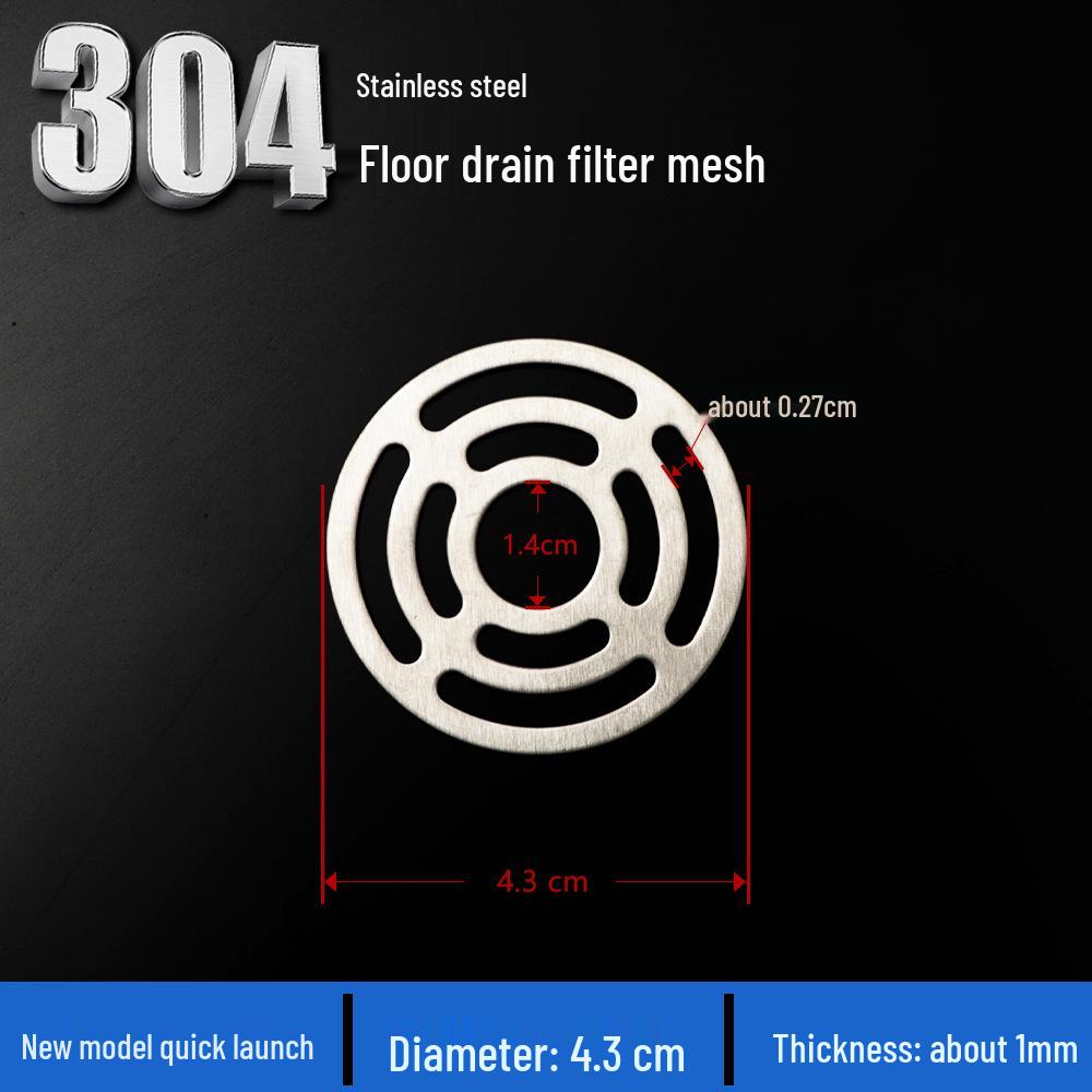 Нержавеющая сталь Ванная комната Напольный слив Ловушка для волос и Антизасоряющаяся Фильтрующая сетчатая крышка